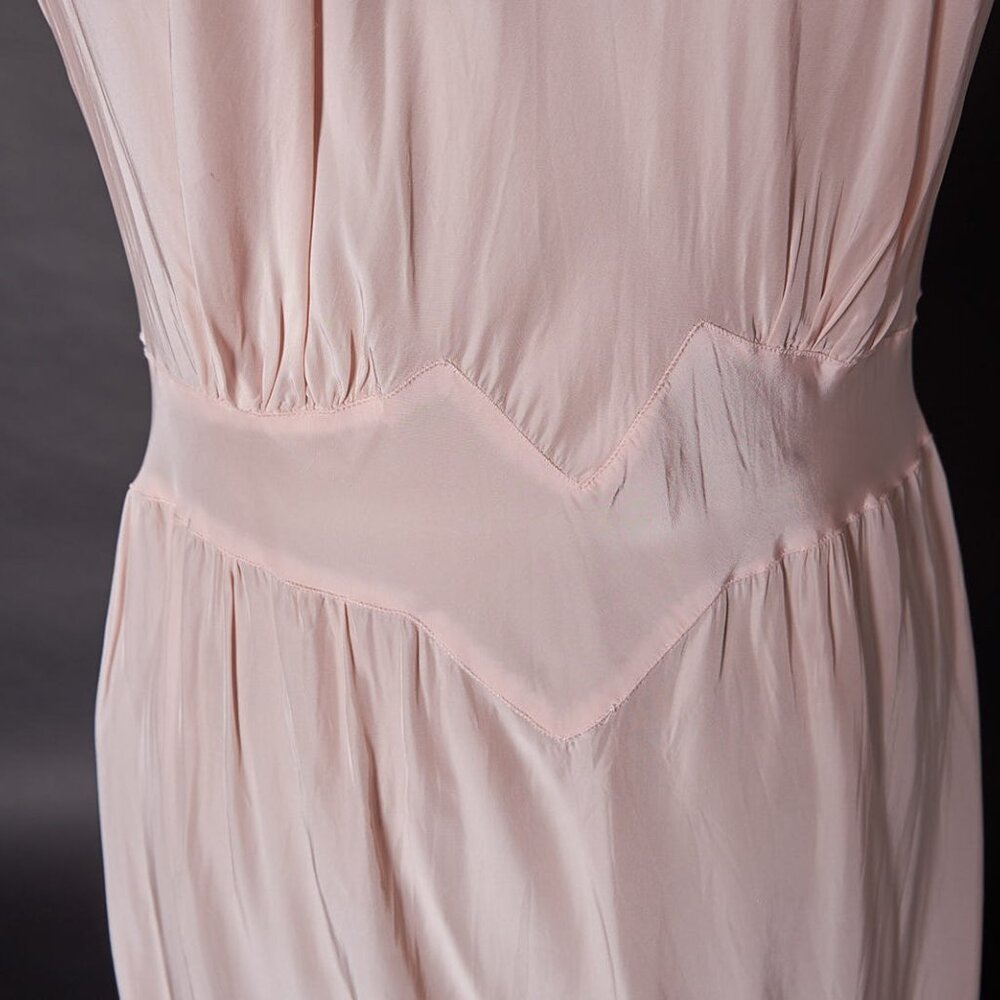Vintage 1930s Seamprufe Nightgown Lingerie Slip Dress